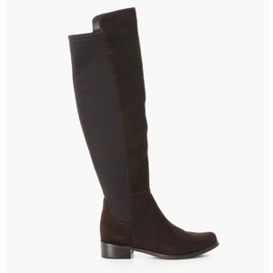 NEW - NEVER WORN - Dark Brown Suede Knee High Waterproof Boots size 8